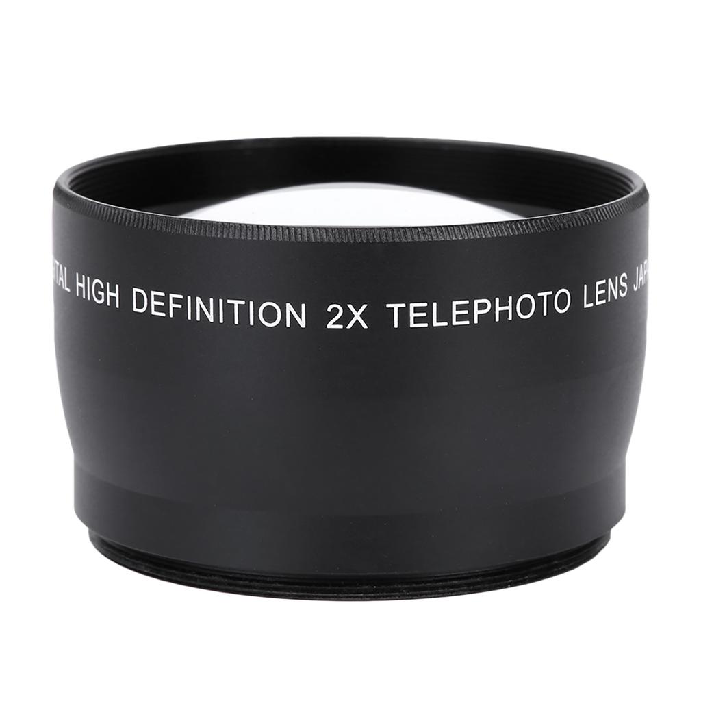 58MM 2X Magnification Universal Teleconverter Telephoto Lens for Cameras Accessory