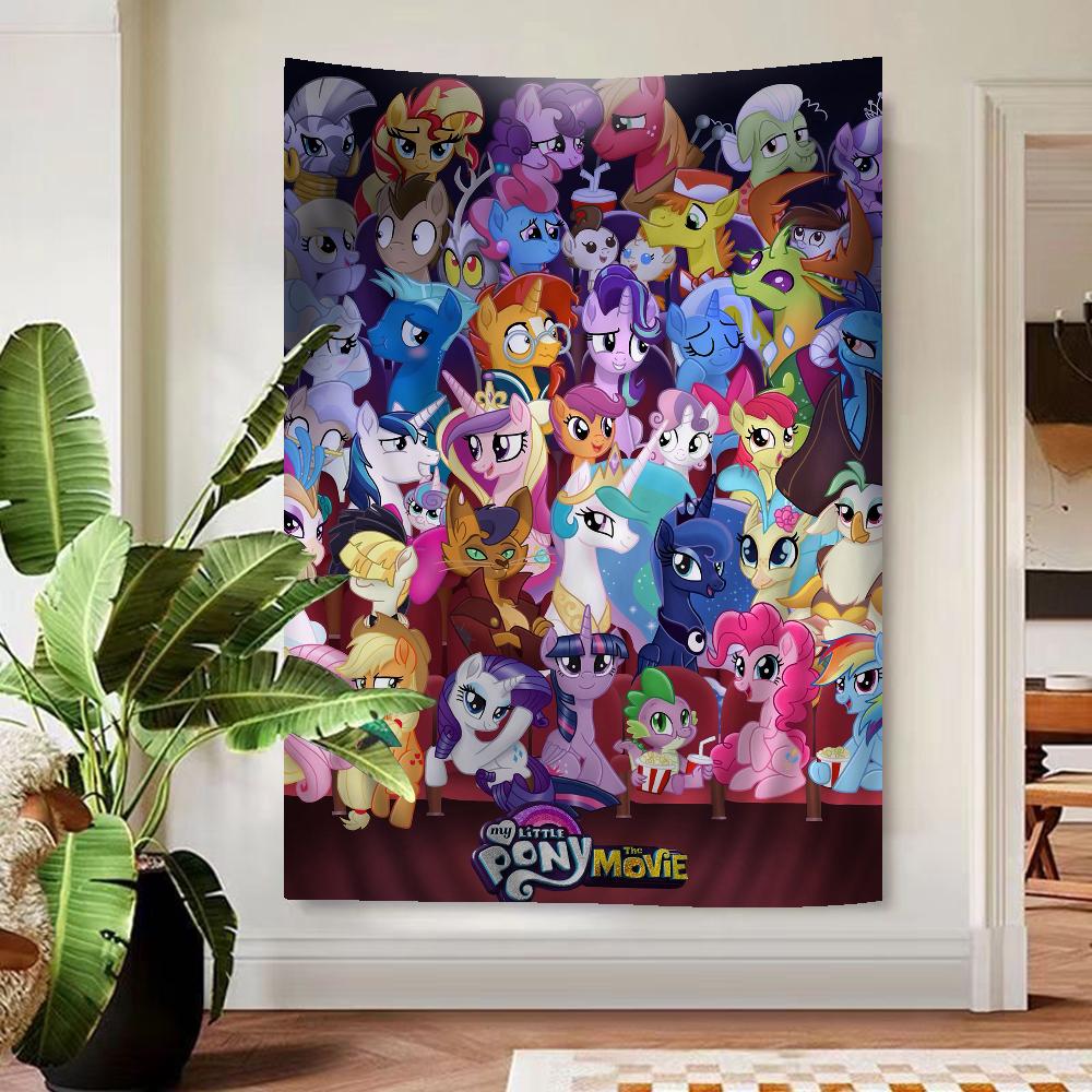 Cute MMy Cartoon PPony LLittle DIY Wall Tapestry Hanging Tarot Hippie Wall Rugs Dorm Home Decor