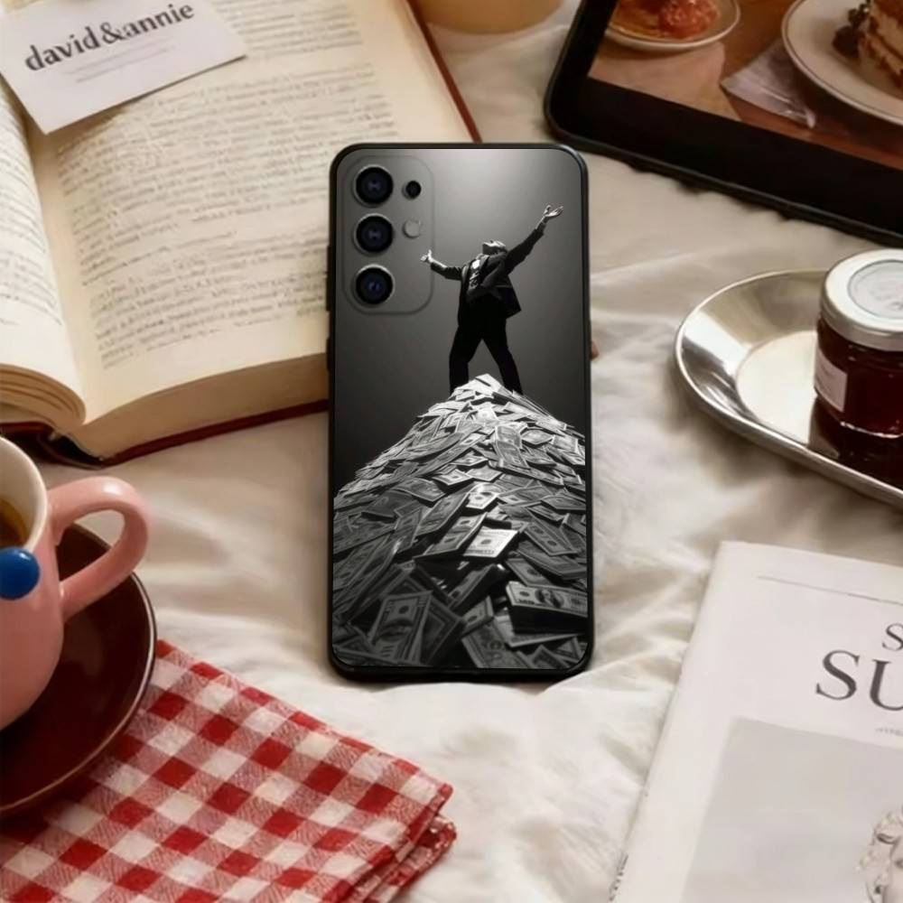 Чехол для телефона "Цветок Богатства" для Samsung S25, S24, S21, S22, S23, S30, Ultra, S20, Plus, Fe, Lite, Note, 10, Черный