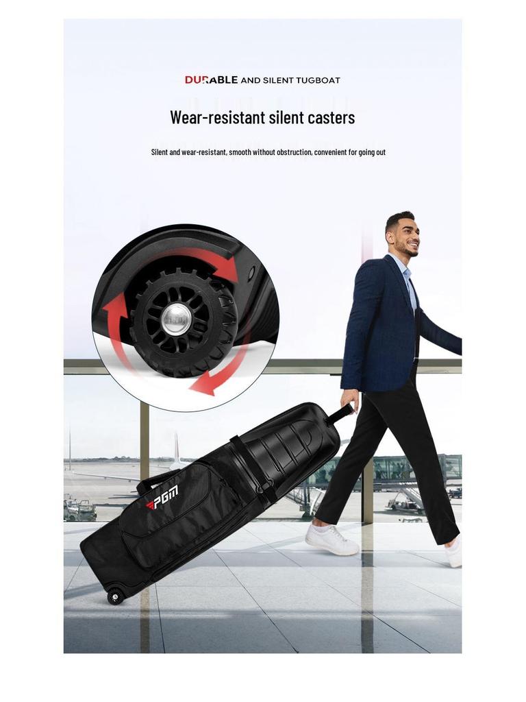 PGM Golf Aviation Bag: Hard Shell, Wheeled Travel Bag for Men & Women – Anti-Collision & Anti-Extrusion.