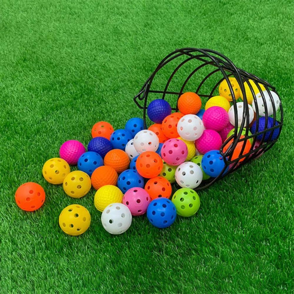Metal Wire Golf Ball Basket Balls Container Golfing Balls Storage Practice Ball