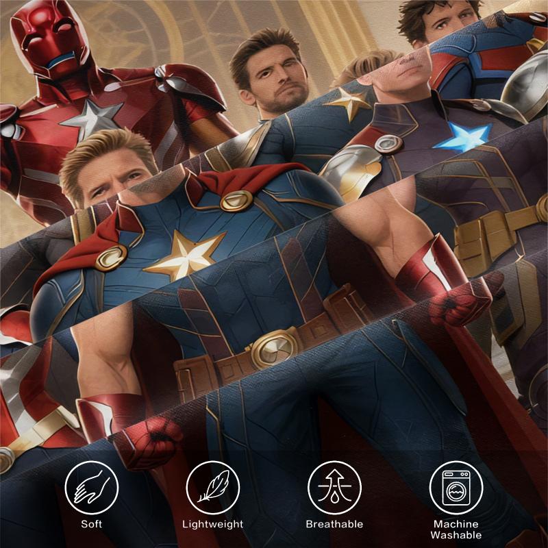 Набор постельного белья Hero Alliance Пододеяльник Постельное белье Чехол для одеяла Без наполнителя Лучший подарок Для спальни Подростка Декор