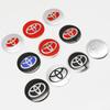 Toyota 56MM Колпачок ступицы колеса автомобиля Алюминиевые металлические наклейки с логотипом Для Rav4 Corolla Camry Aqua Yaris Cross Auris TRD Prius Chr GR
