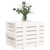 VidaXL Storage Box White 58x40.5x42 Cm Solid Pine Wood 824994