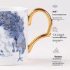 Керамическая кружка Jingdezhen в стиле легкой роскоши с металлическим фильтром