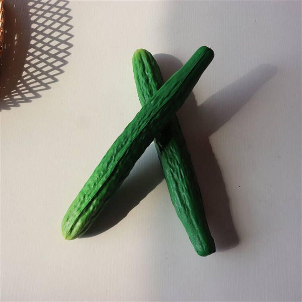 Realistic Simulation Vegetables Ornament Soft and Safe Rtificial Fake Eggplant Cucumber Ornament Replicas for Display