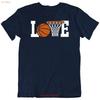 Love Basketball Player Lover Valentine Funny T Shirt New Vintage Comfortable Homme Graphic Casual Versatile Slightly