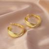 Exaggerated Twisted Hoop Earrings: Trendy Women's Fashion Jewelry
