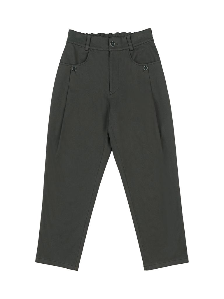 CUSTOMUS Single-Pleat Straight E-Banding Pants Cxs24Swpt209 Gry