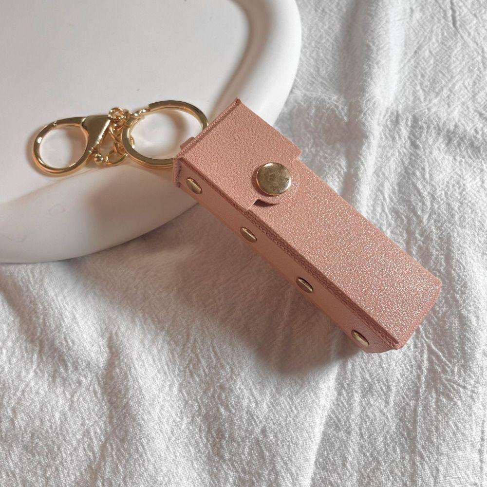 Waterproof Lipstick Bag With Keychain Lipsticks Protective Cover Mini Lipstick Pouch Travel