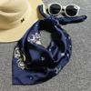 Retro 70X70Cm Small Square Scarf, Can Be Used As Headscarf, Women'S Spring, Autumn And Winter Small Silk Scarf Yiwu