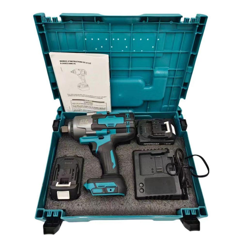 Бесщеточный электрический гайковерт Makita Style с высоким крутящим моментом и перезаряжаемой литиевой батареей для авторемонта