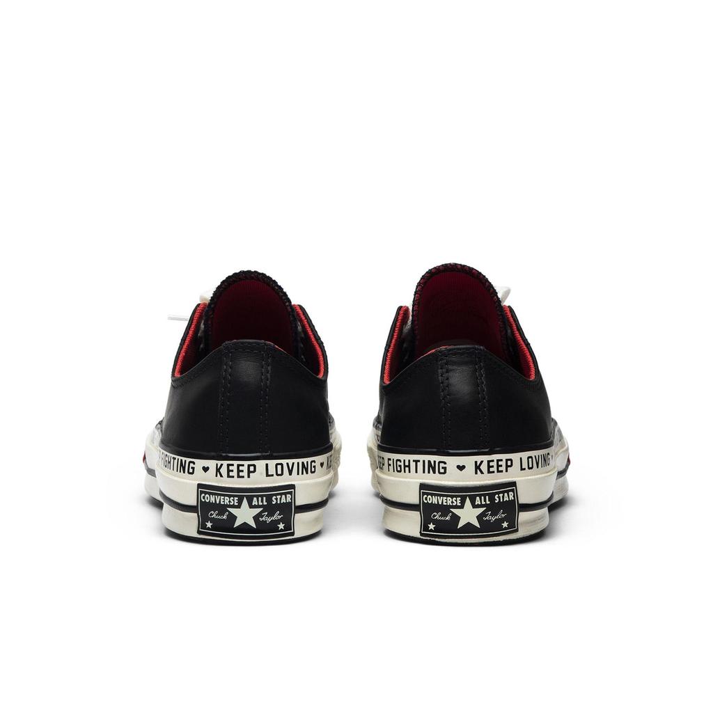 Converse Womens Chuck 70 Low 'Love Graphic - Black' (women's sizes) Black Skate Shoes 563473C