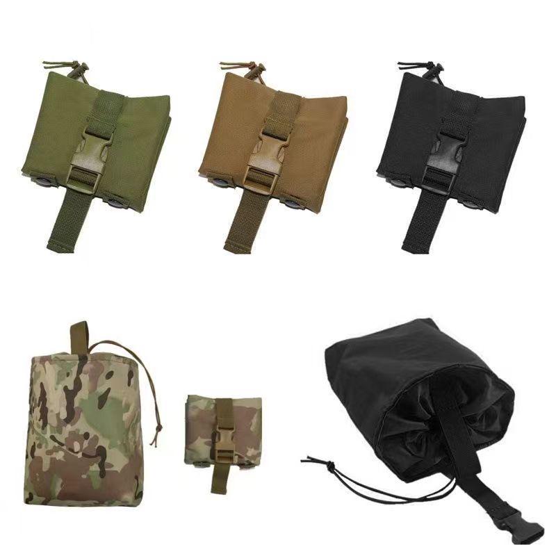 Tactical MOLLE Camouflage Waist Pack: Folding Recycling Bag & Pouch for Emergency, Mountaineering, and Outdoor Activities