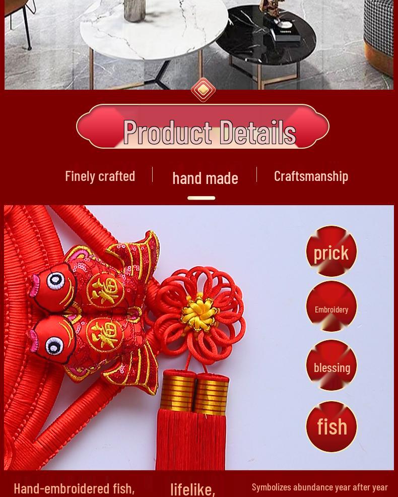 Большой кулон из персикового дерева с иероглифом Фу для гостиной: Украшение «Китайский узел» для стены или двери