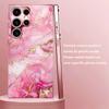 Текстура розового золота Мадам пинк Стекло Чехол для телефона для Samsung Galaxy S26 S25 S24 S23 S22 S21 FE Ultra Plus Ударопрочный Женский