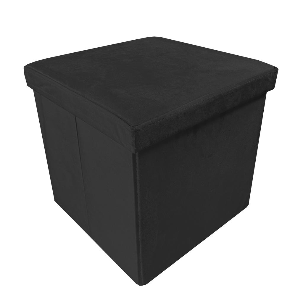 Квадратный бархатный складной пуф для хранения вещей 38x38x38см | Няна Главная | Османский стиль | Мягкий бархатный низ