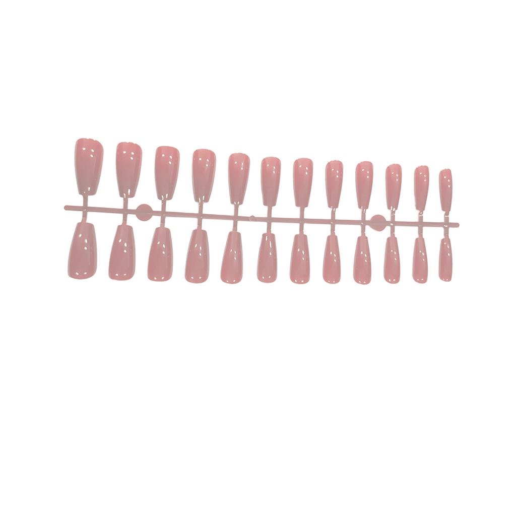 1 Набор Накладные ногти с французским кончиком для пальцев ног, Цветные, Глянцевые, Клейкие вкладки, Полное покрытие, Балерина, Арт-наклейки, Салонные DIY принадлежности, Подарки