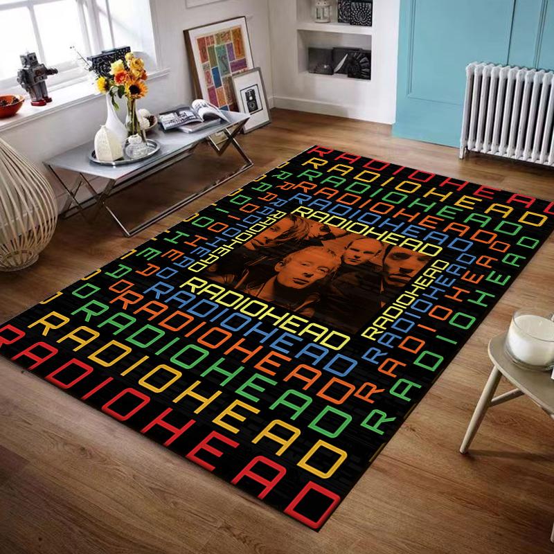 Radiohead Band Album Art Design Rug Non-slip rug suitable for living room and bedroom sofas.