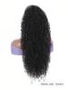 Synthetic  Wigs Black 20-inch Drawstring Ponytail Deep Curly Heat Resistant Ponytail Extension Afro Style Kinky Curly Hair Pieces for Women