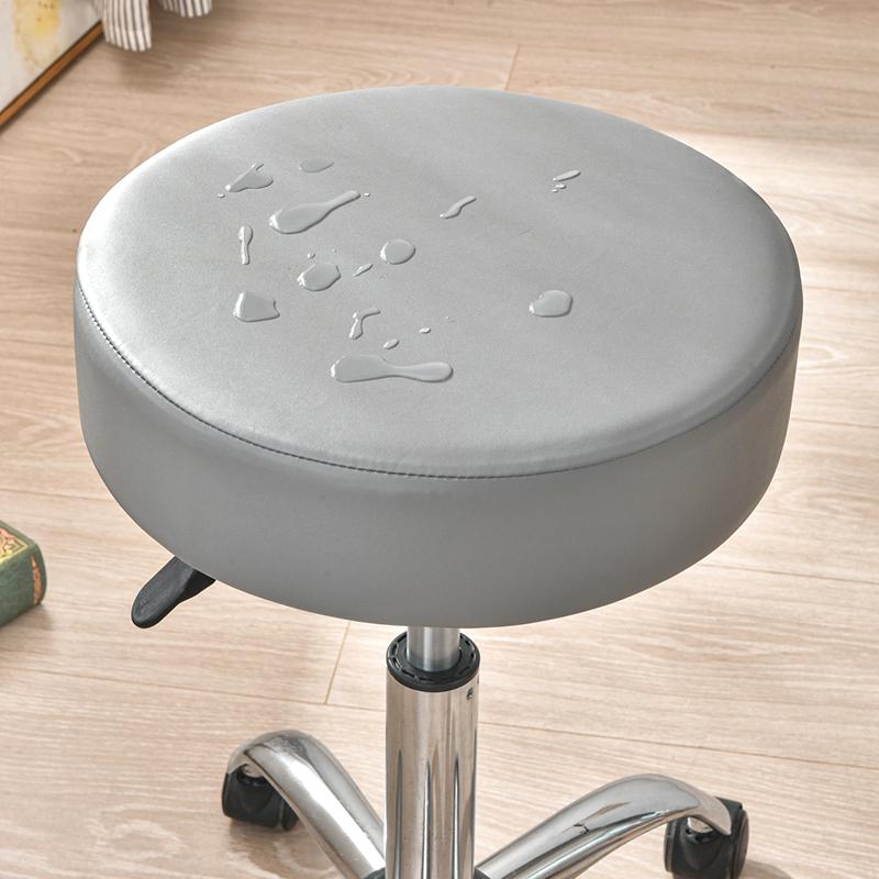 1 шт. Чехол на табурет, эластичный, водонепроницаемый, для домашнего декора отеля, вращающийся чехол для стула, защитный чехол для мебели, чехлы для барных стульев, искусственная кожа
