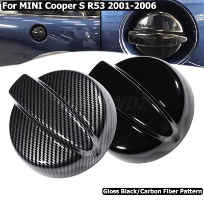 For R53 Gloss Black Fuel Petrol Cap Cover For Mini Cooper S Gen 1 2001-2006 Fuel Tank Cover Car-Styling Accessories