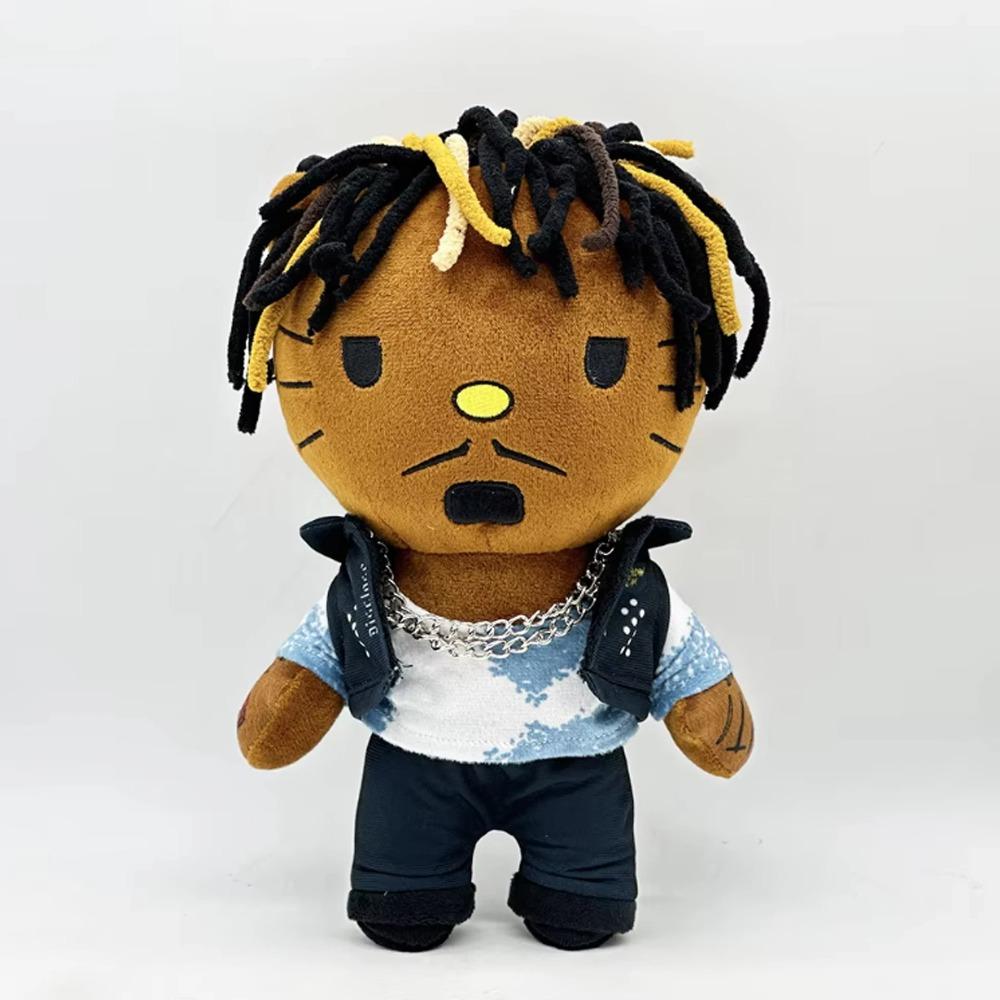 Hello Kitty as Juice WRLD Plush Doll Plushies Soft Stuffed Toys 25cm Cute Kids Boys Girls Birthday Christmas Gifts