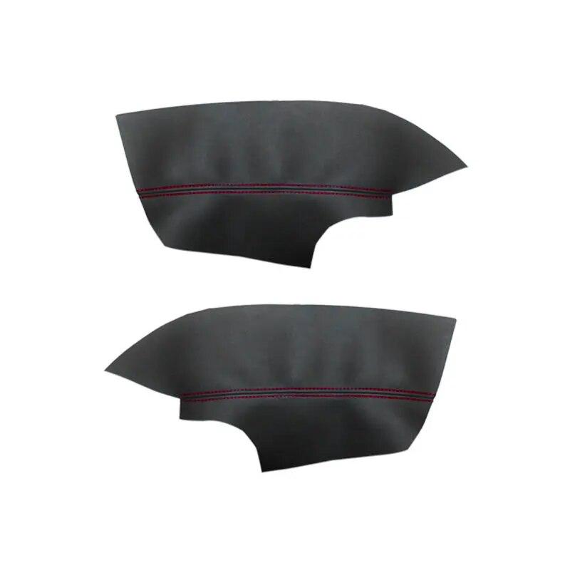 Мягкая кожаная дверная панель из микрофибры, чехол для Ford Focus 2014, 2015, 2016, 2017, 2018, внутренняя дверная панель, подлокотник, кожная отделка