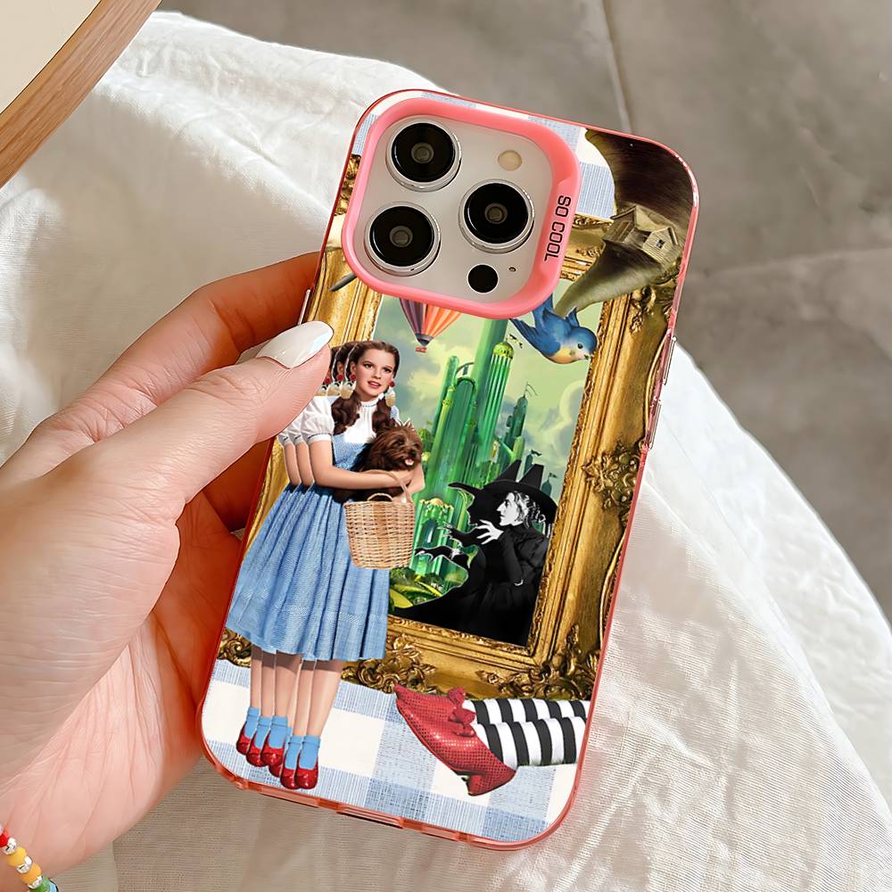 W-Wizard of O-Oz Movie Phone Case For iPhone 16,15,14,13,12,11,Pro,Max,Plus,Mini,SE Anti Fall Pink Matte Hard Bumper