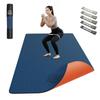 HAPBEAR Extra Large Yoga TPE Sports for Pilates and Includes Carrying Resistance Two Colors Double-Sided Mat, Eco-Friendly Mat, Non-Slip, Workouts,