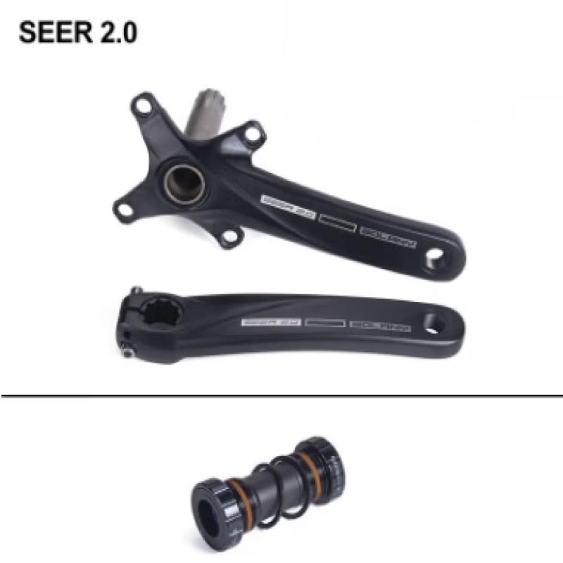Lishi Integrated Crankset with Narrow-Wide Chainring