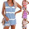 Girls' Striped Sleeveless Tank Top Fashion Tank Top Casual Large Women's Top Women's T-shirt