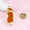Талос милая собака корги эмалированная брошь булавка унисекс джинсовая куртка воротник свитер шарф значок