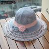 Women's Summer Knitted Straw Hat Foldable Korean Version Sun Protection Hat Beach Cool Hat Sun Hat
