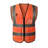 Reflective Highlight Security Vests with Pockets ID Waistcoat High Visibility Vest Traffic Night Outdoor for Cycling Sports