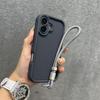 Чехол из мягкого силиконового каучука конфетного цвета для iPhone 16 15 14 Plus 13 12 11 Pro Max Матовый Ударопрочный Защита Камеры Ремешок Чехол