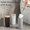 Standing Base Toilet Brush Set Long Handle Toilet Rim Cleaner Brush  Bathroom Use