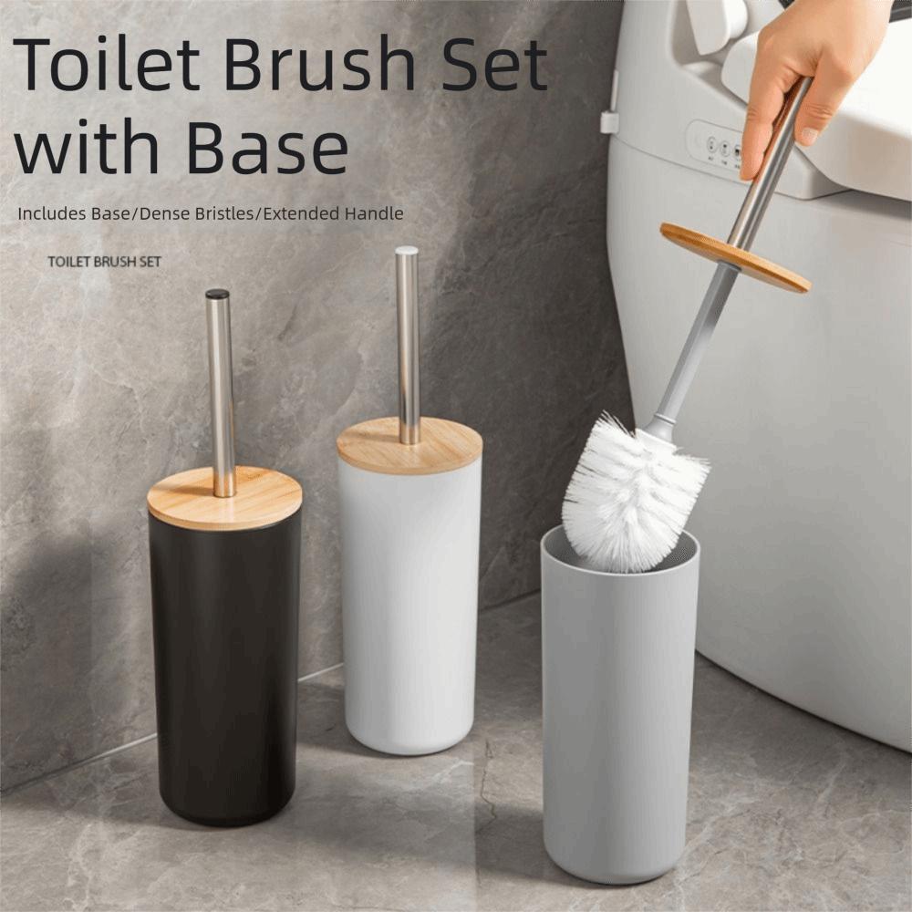 Standing Base Toilet Brush Set Long Handle Toilet Rim Cleaner Brush Bathroom Use
