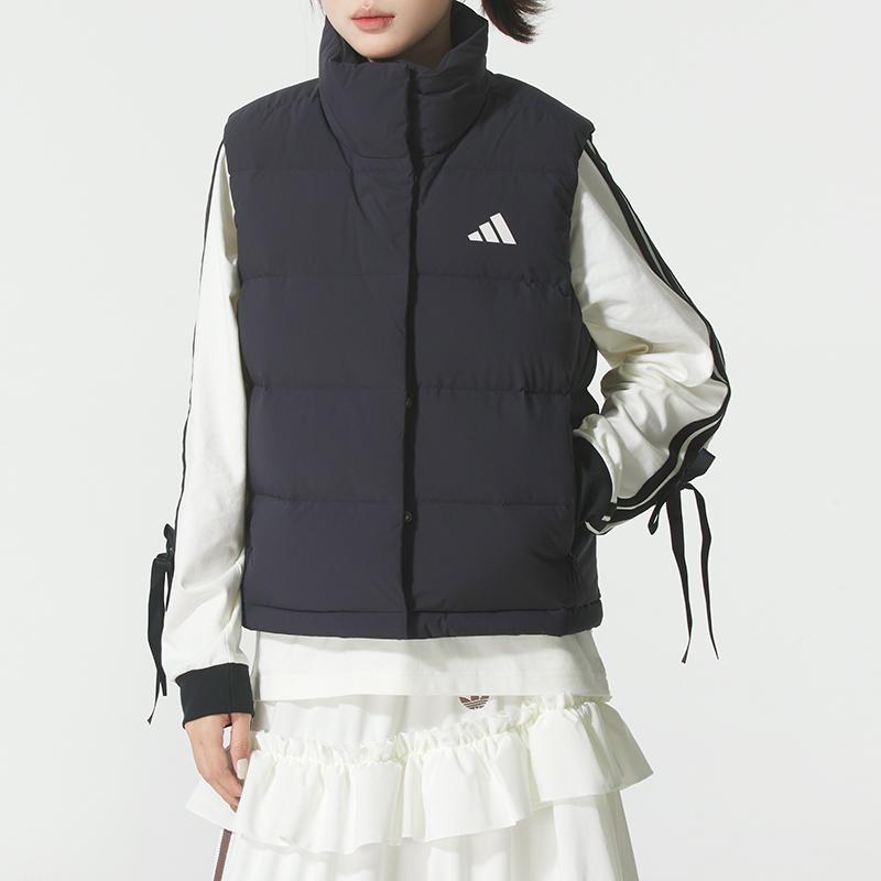 adidas Женские пуховые жилеты Черный Стойка умеренная Другое KH3973