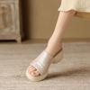 Fashion Women's Slippers And Ladies Sandals Outside Slides Height Off White Shoes Premium But Cheap Summer Sale Chic Elegant Pvc