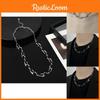Модное волнистое ожерелье из цинкового сплава, стильный хип-хоп аксессуар для всех