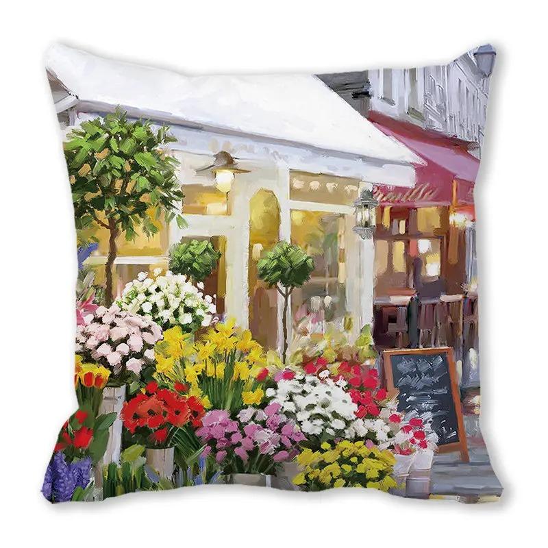 Наволочки с рождественской тематикой Аксессуары для автомобиля Офис Санта-Клаус Гостиная Диван Домашние наволочки