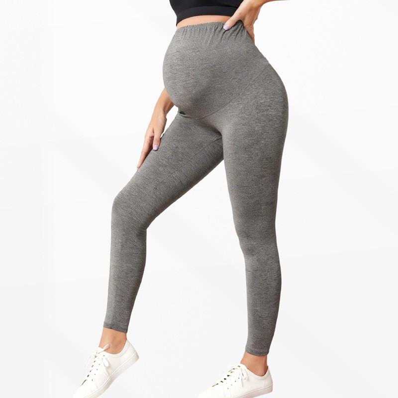 Maternity Yoga Pants High Waist Tummy Support Slim Fit Pregnancy Leggings Daily Wear