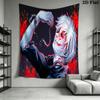 Tokyo Ghoul Kaneki'S Struggle Tapestry Fashion Print Background Cloth Soft Wall Decoration Work Of Art