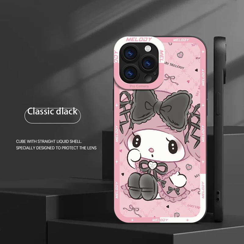 Kuromi My Melody Case For Apple iPhone 15 11 13 14 Pro Max 12 Silicone 15 Plus 11Pro Soft Phone Cover