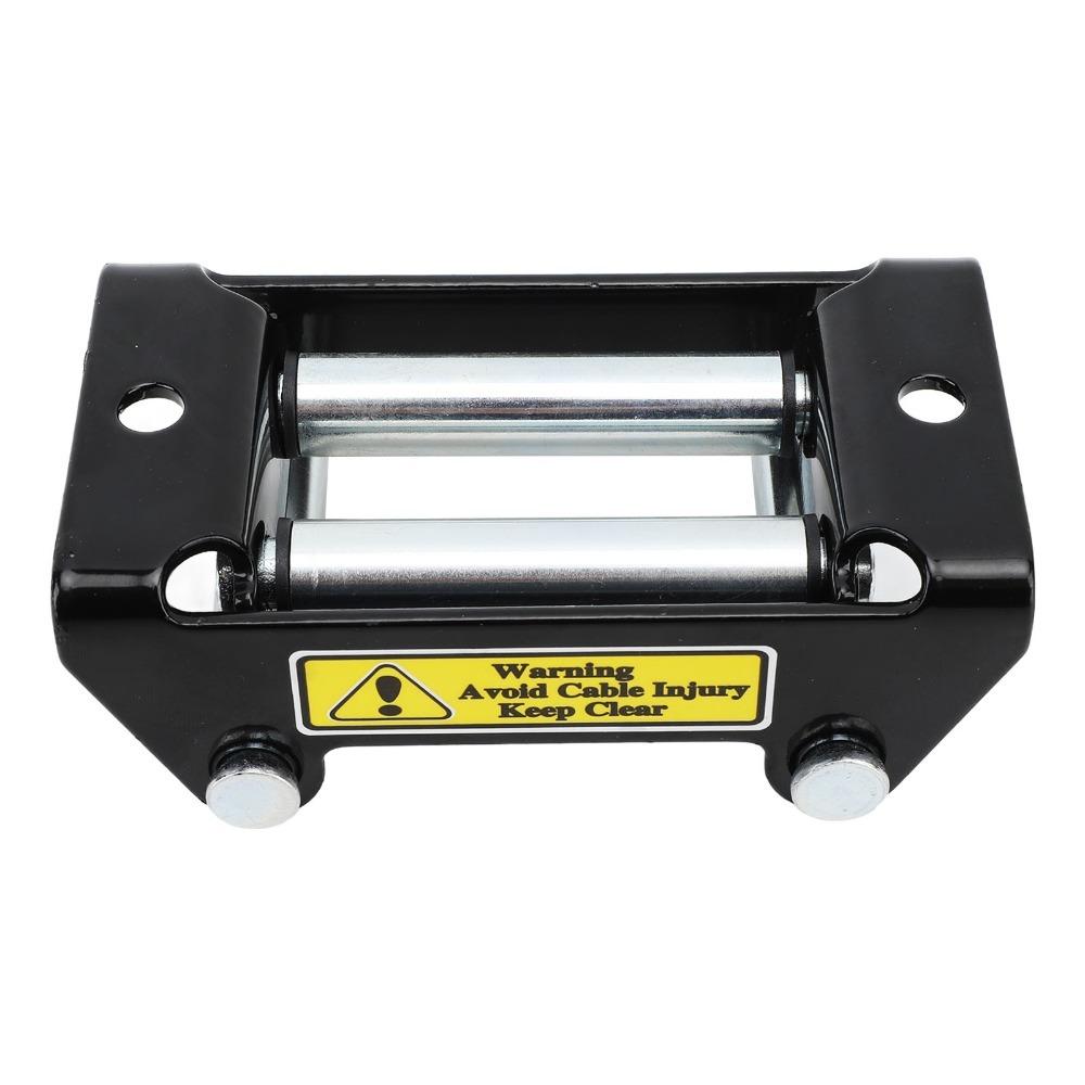 2000LB Load Capacity Winch Roller Fairlead 4.96 Inch Bolt Centers Winch Cable Guide For ATV Winch