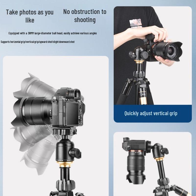 Портативный штатив для камеры Era Q330: Легкая поддержка для DSLR, беззеркальных камер и телефонов для фото- и видеосъемки на природе