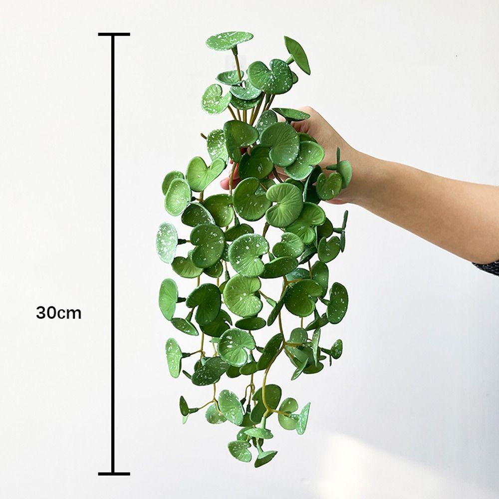 Handmade Artificial Copper Coin Grass Plants Soft Mini Bouquet Fake Ivy Leaf Leaves  Office