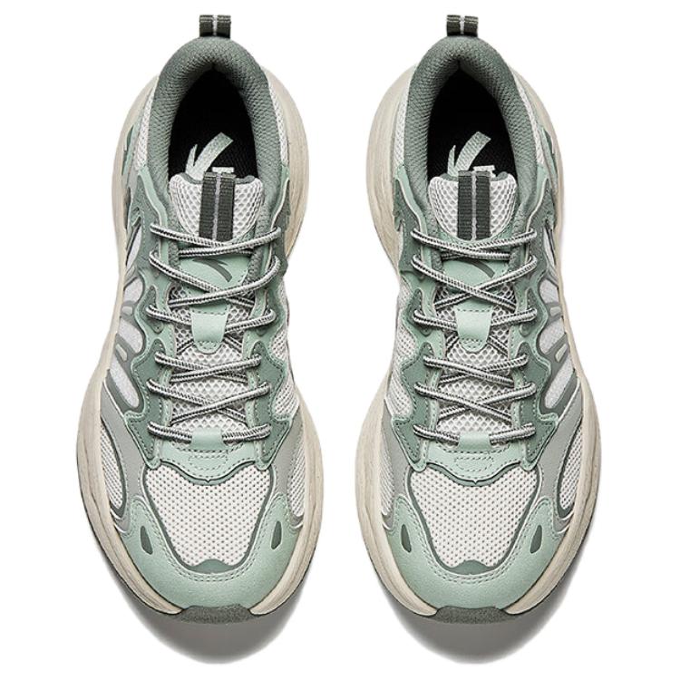 Anta Meteor 3 Comfortable Fashion Low-Top Dad Shoes Unisex Sneakers Gray Green 112538851-3