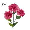 Silk Floral Arrangements Artificial 3 Head Dahlia Flowers, Realistic Fabric Arrangement, Long Stem Fake Dahlias Adjustable Flowers for Home